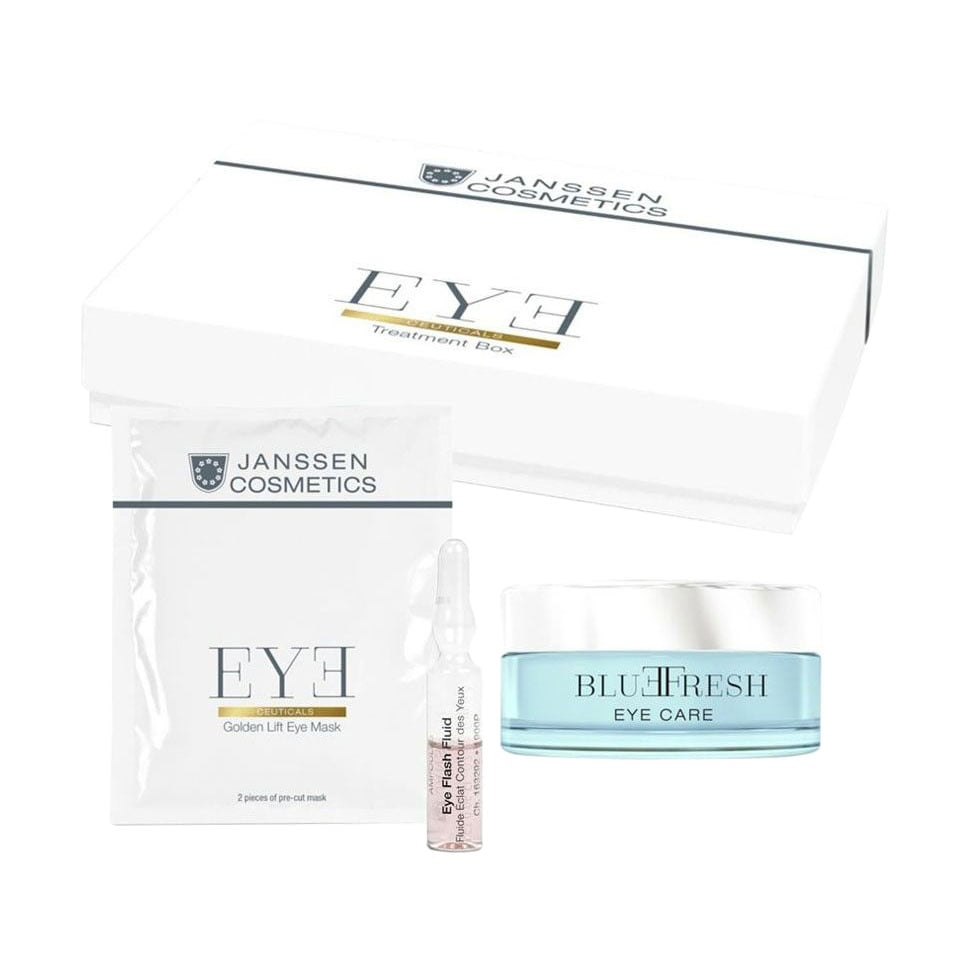 Набір для шкіри навколо очей Janssen Cosmetics Eye Ceuticals Treatment Kit (маска, 10 шт + флеш-флюїд, 10 ампул + крем-гель, 15 мл)